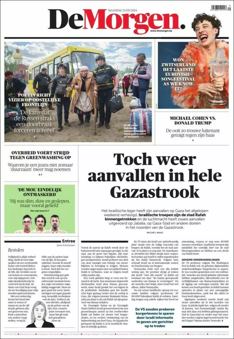 Prima-pagina-de morgen-edizione-di-oggi-13-05-2024